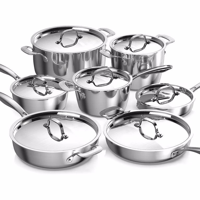 Elevate Your Culinary Art: Discover the Le Creuset 3-Ply Stainless Steel Saucepan Set