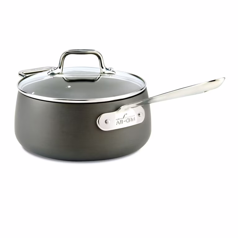 Elevate Your Culinary Journey with the All-Clad Stainless Steel 4 Quart Saucepan with Lid